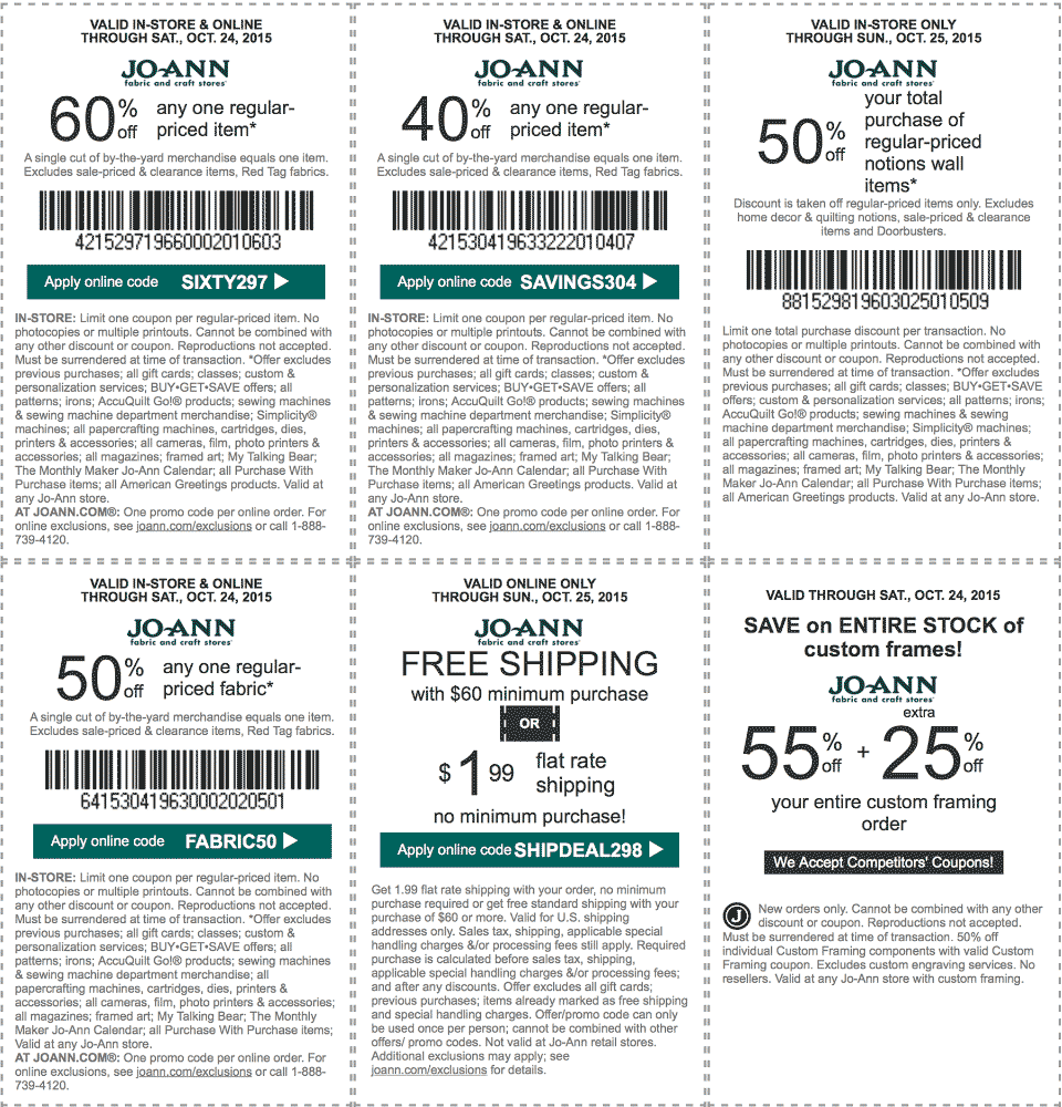 Jo-Ann Fabric coupons & promo code for [May 2024]