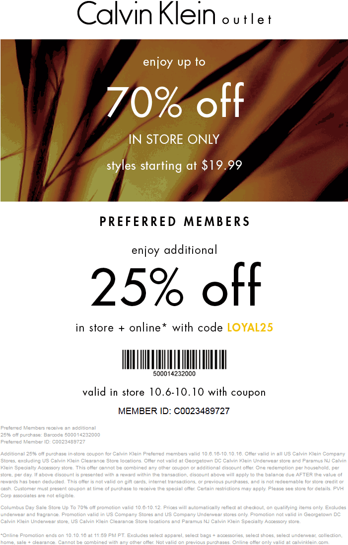 Calvin Klein coupons & promo code for [April 2024]