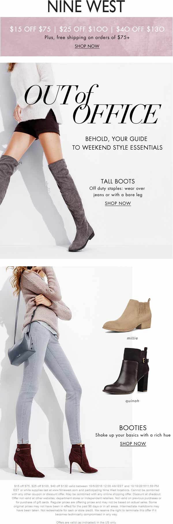 Nine West April 2024 Coupons and Promo Codes 🛒