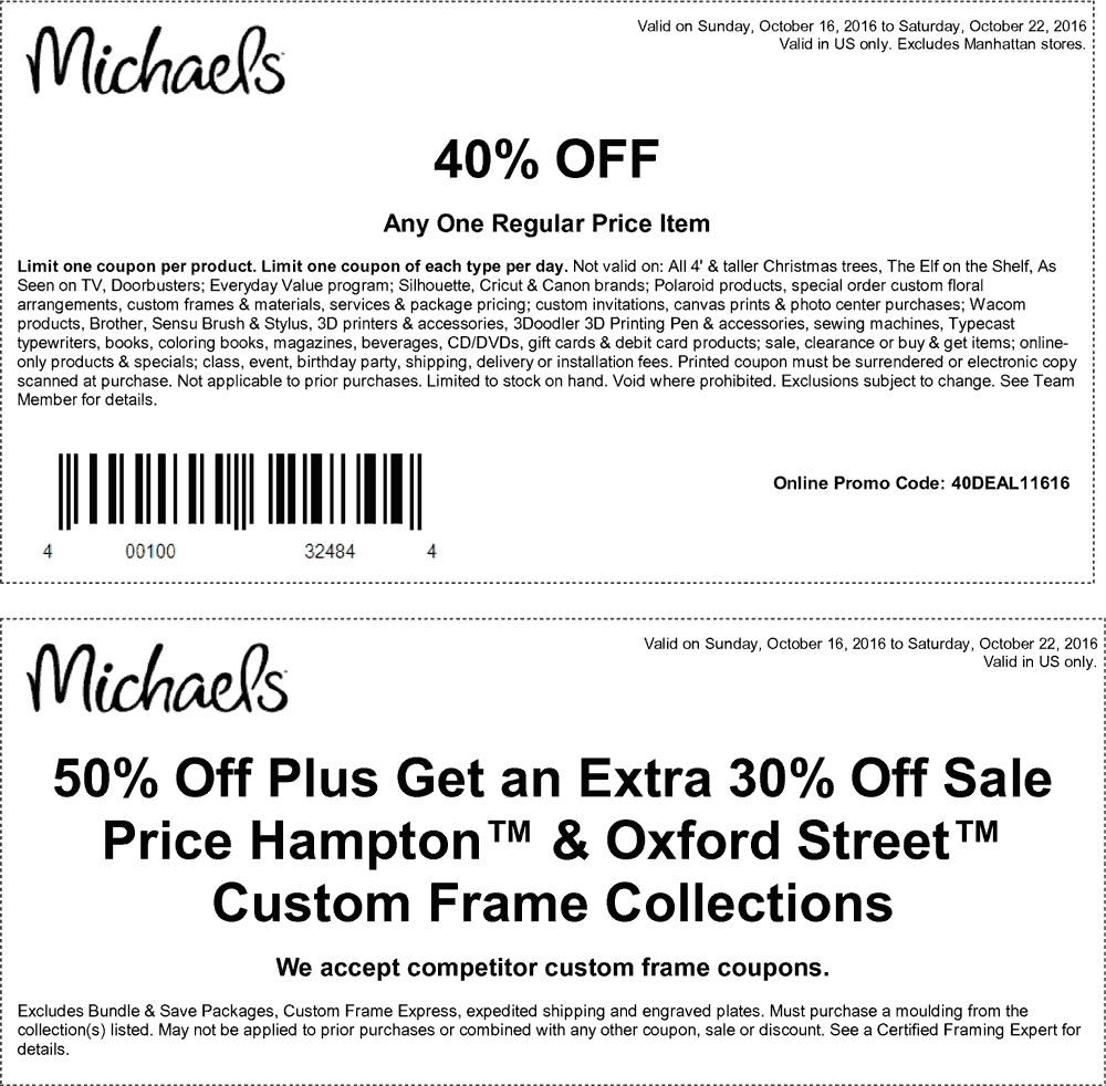 Michaels coupons & promo code for [April 2024]