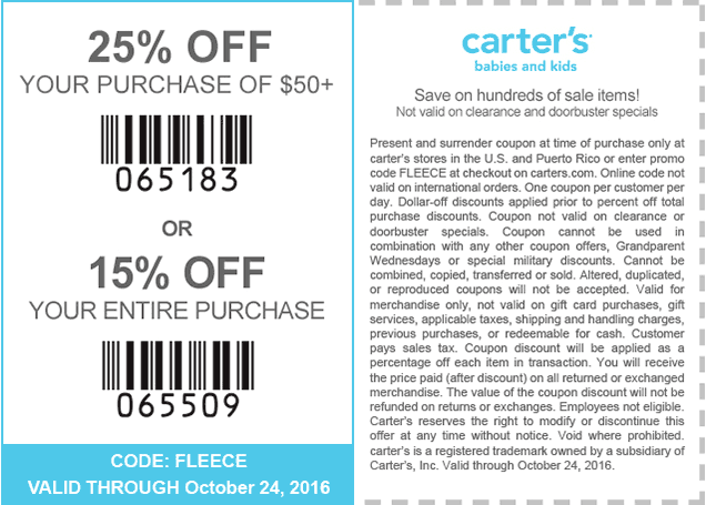 Carters coupons & promo code for [May 2024]