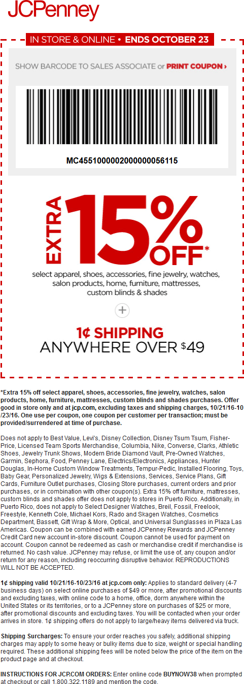 JCPenney coupons & promo code for [May 2024]