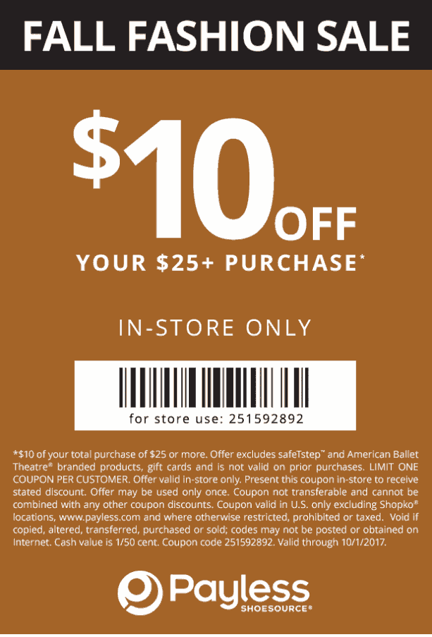 payless shoesource coupon