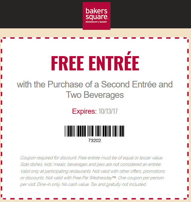 Bakers Square coupons & promo code for [April 2024]