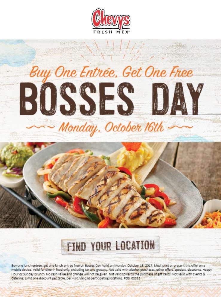 Chevys Fresh Mex coupons & promo code for [May 2024]