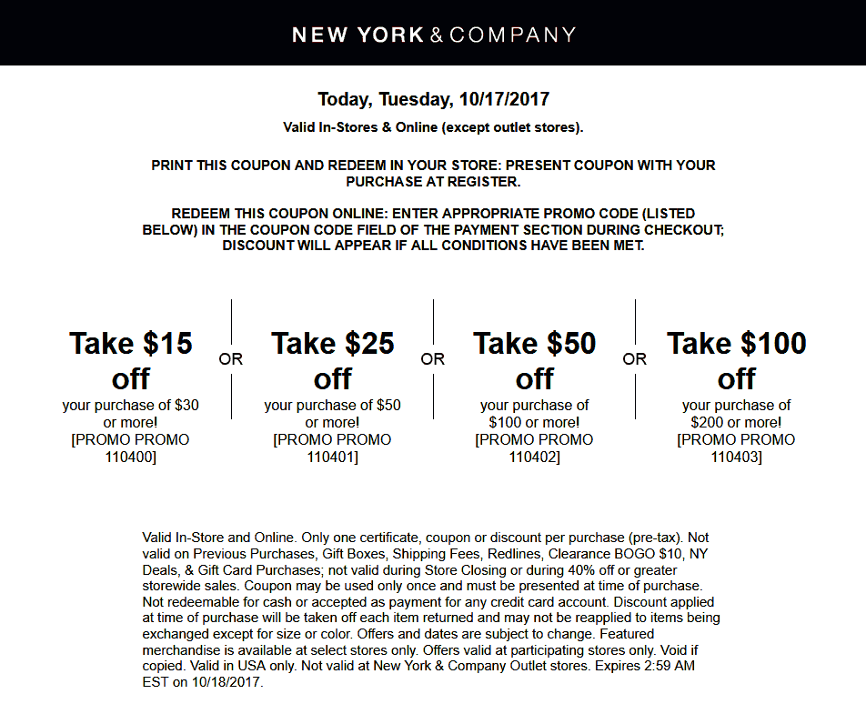 New York & Company coupons & promo code for [April 2024]