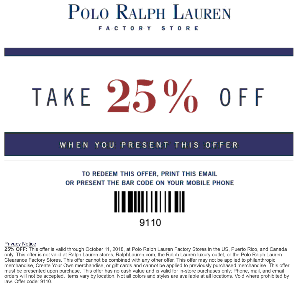 coupon code for ralph lauren