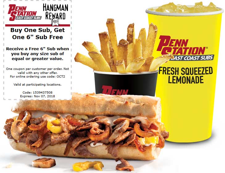 Penn Station App Coupon Penn Station Is Offering Free Fries At All