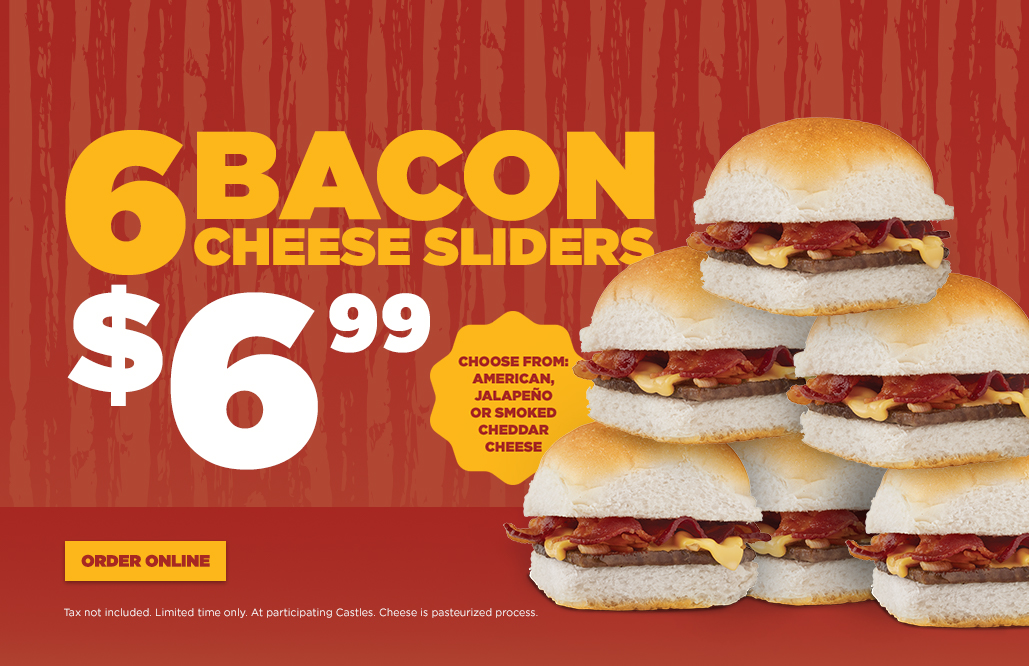 White Castle Coupon April 2024 6 bacon cheeseburgers for $7 at White Castle restaurants