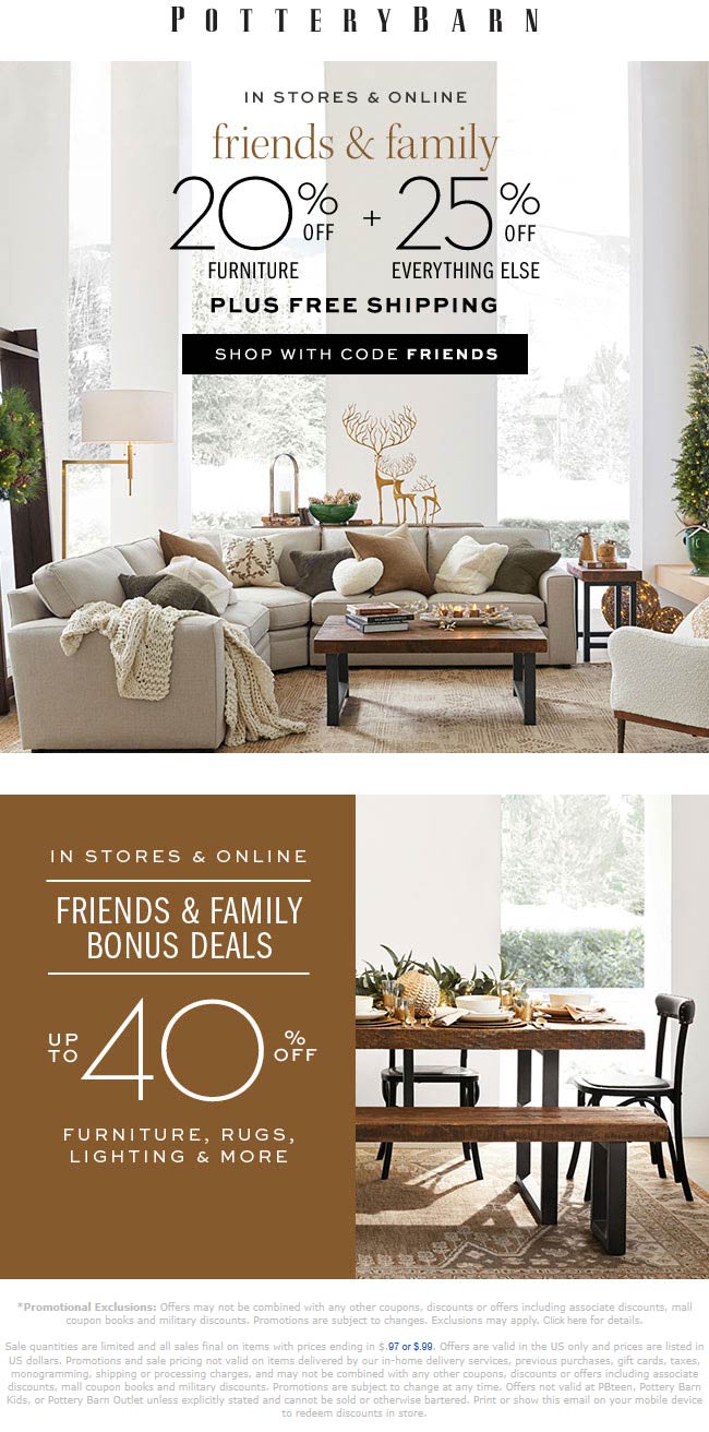 Pottery Barn coupons & promo code for [October 2022]