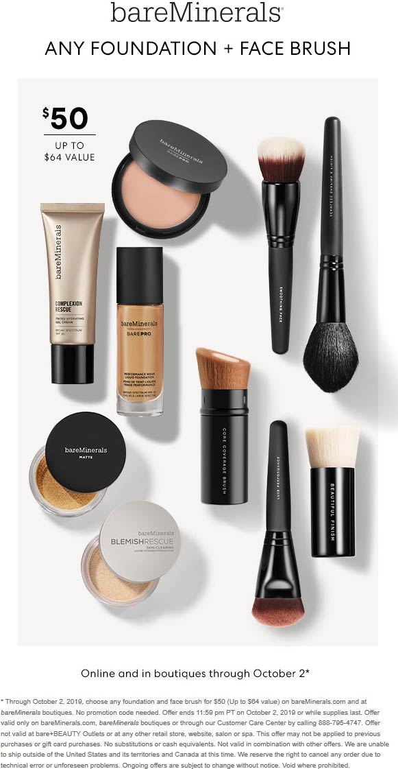 bareMinerals coupons & promo code for [May 2022]