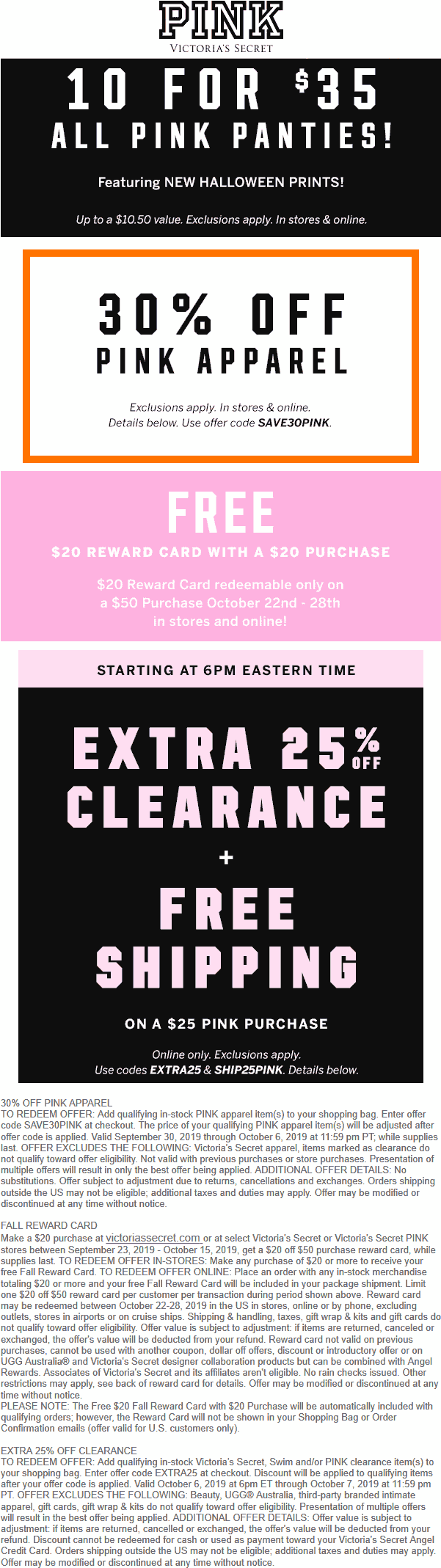 PINK coupons & promo code for [May 2022]
