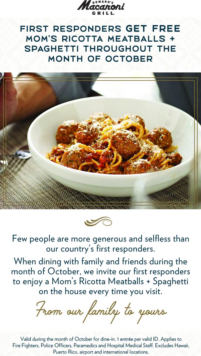 Macaroni Grill coupons & promo code for [September 2022]
