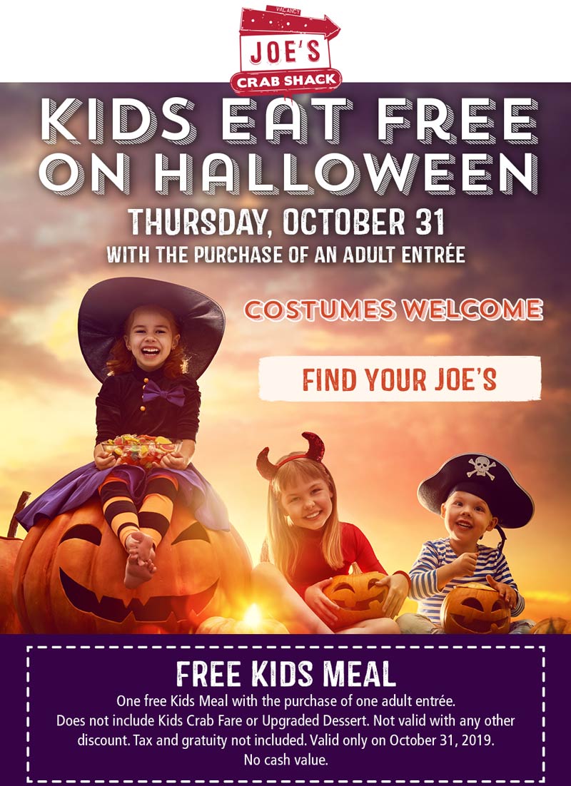 Joes Crab Shack coupons & promo code for [September 2022]