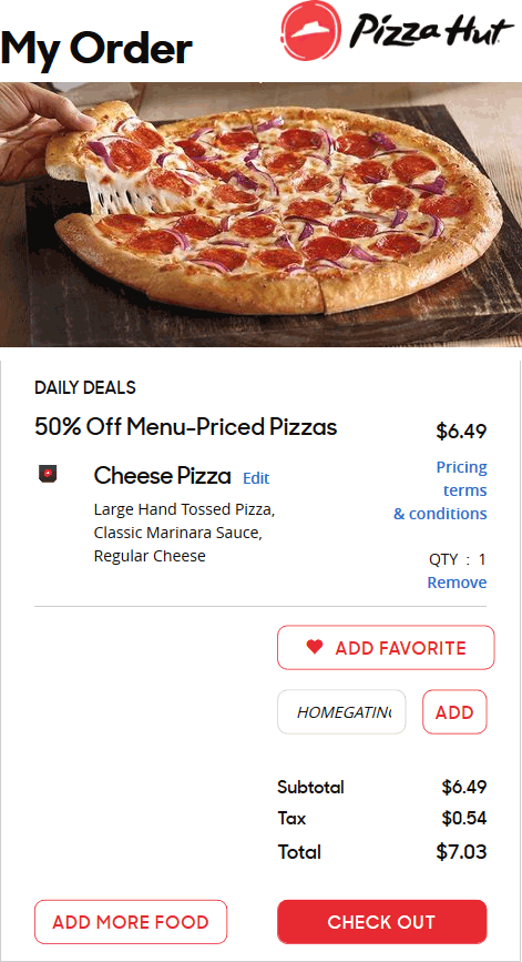 Pizza Hut coupons & promo code for [June 2022]