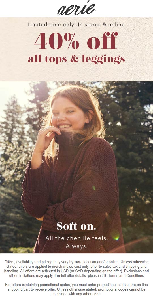 Aerie coupons & promo code for [September 2022]