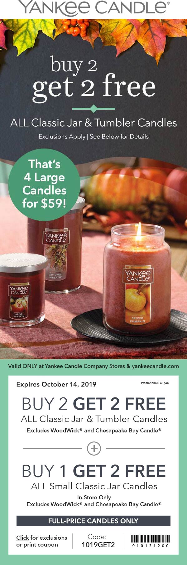 Yankee Candle coupons & promo code for [January 2022]