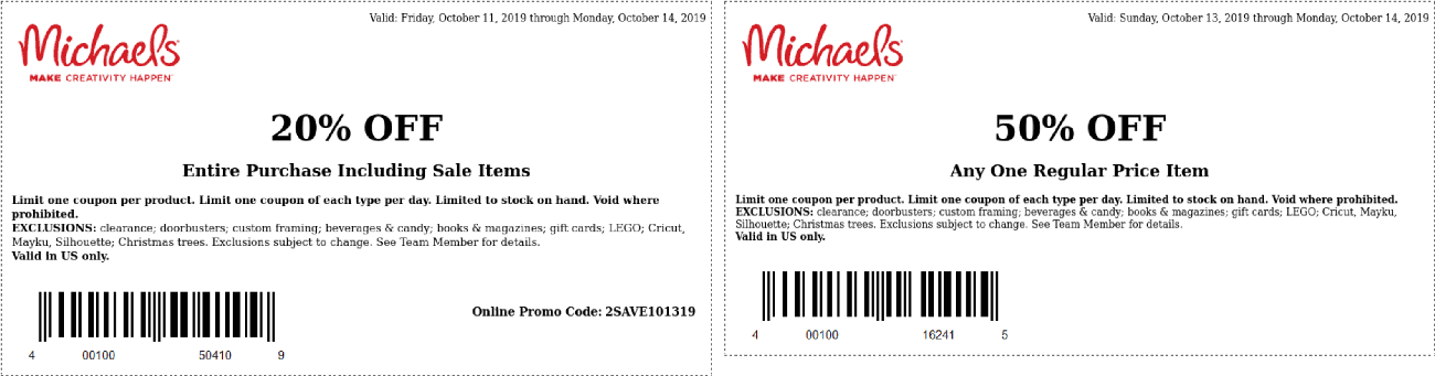 Michaels coupons & promo code for [September 2022]