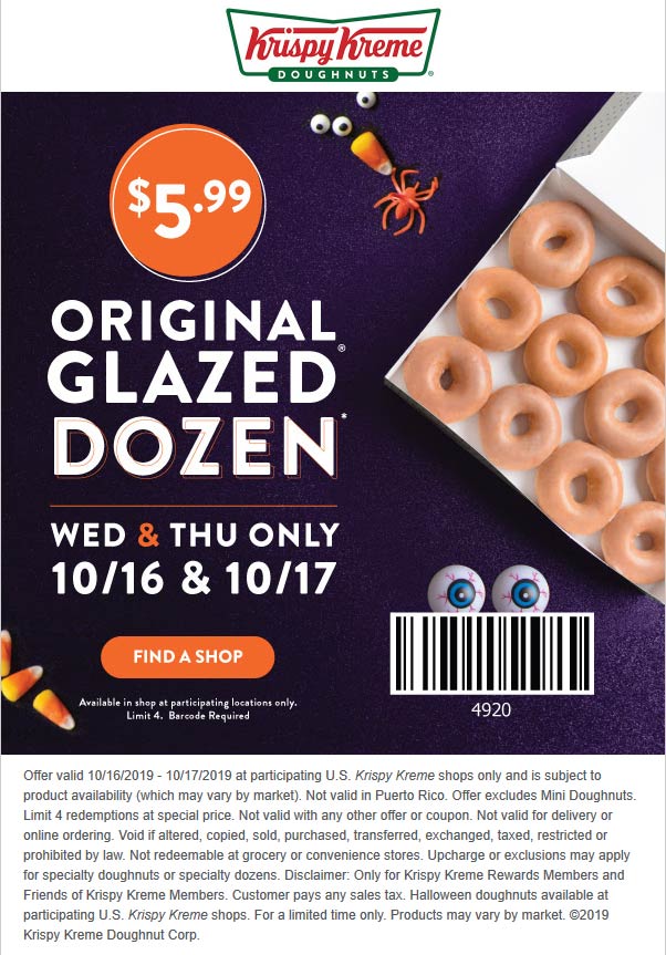 Krispy Kreme coupons & promo code for [May 2022]
