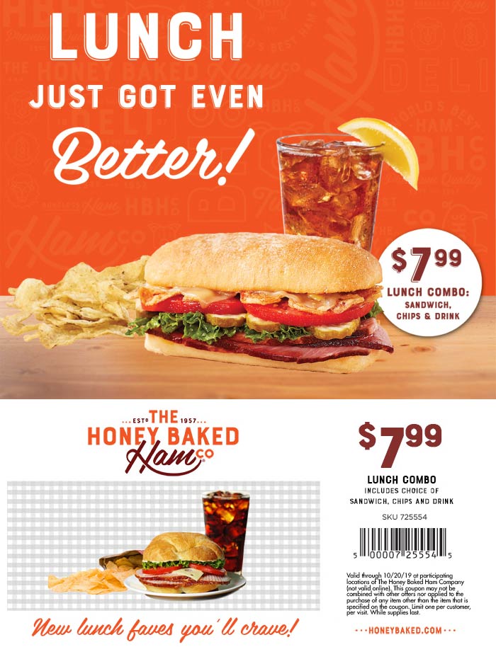 HoneyBaked coupons & promo code for [September 2022]