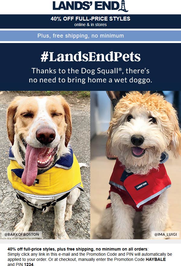 Lands End coupons & promo code for [June 2022]