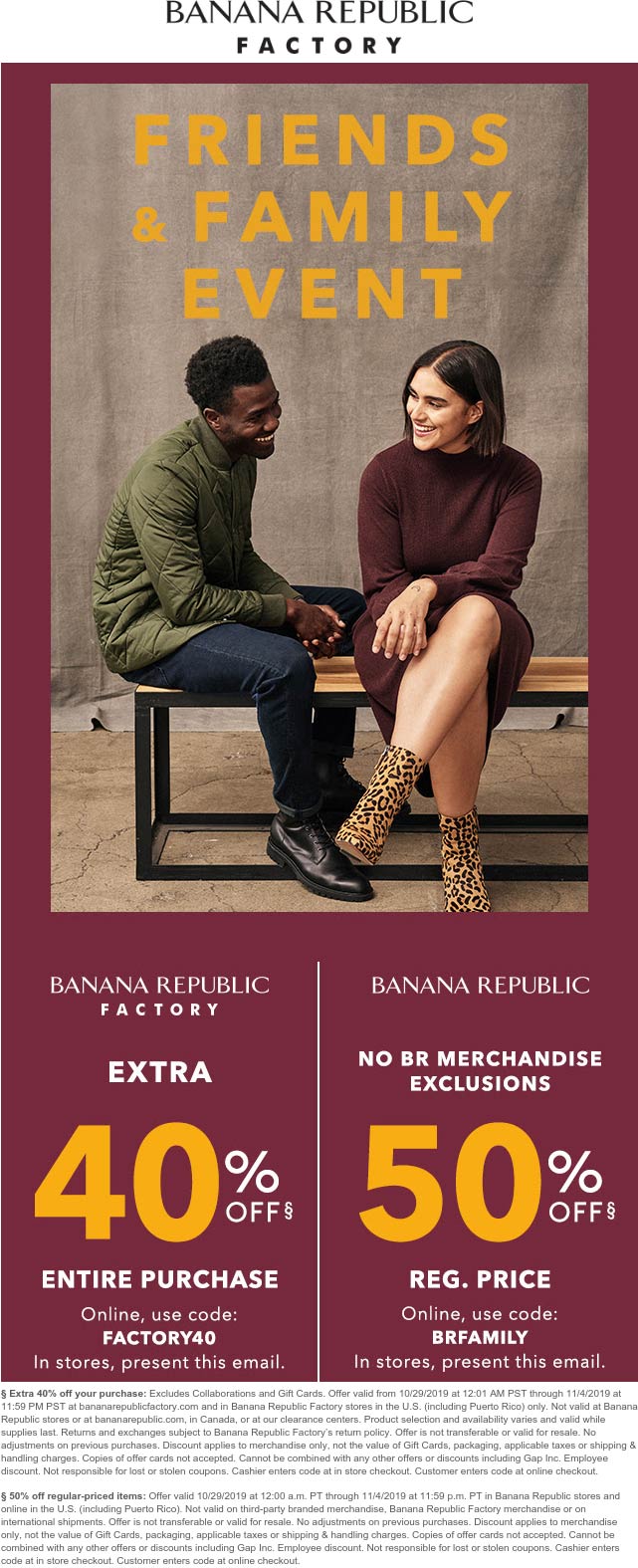 Banana Republic coupons & promo code for [October 2022]