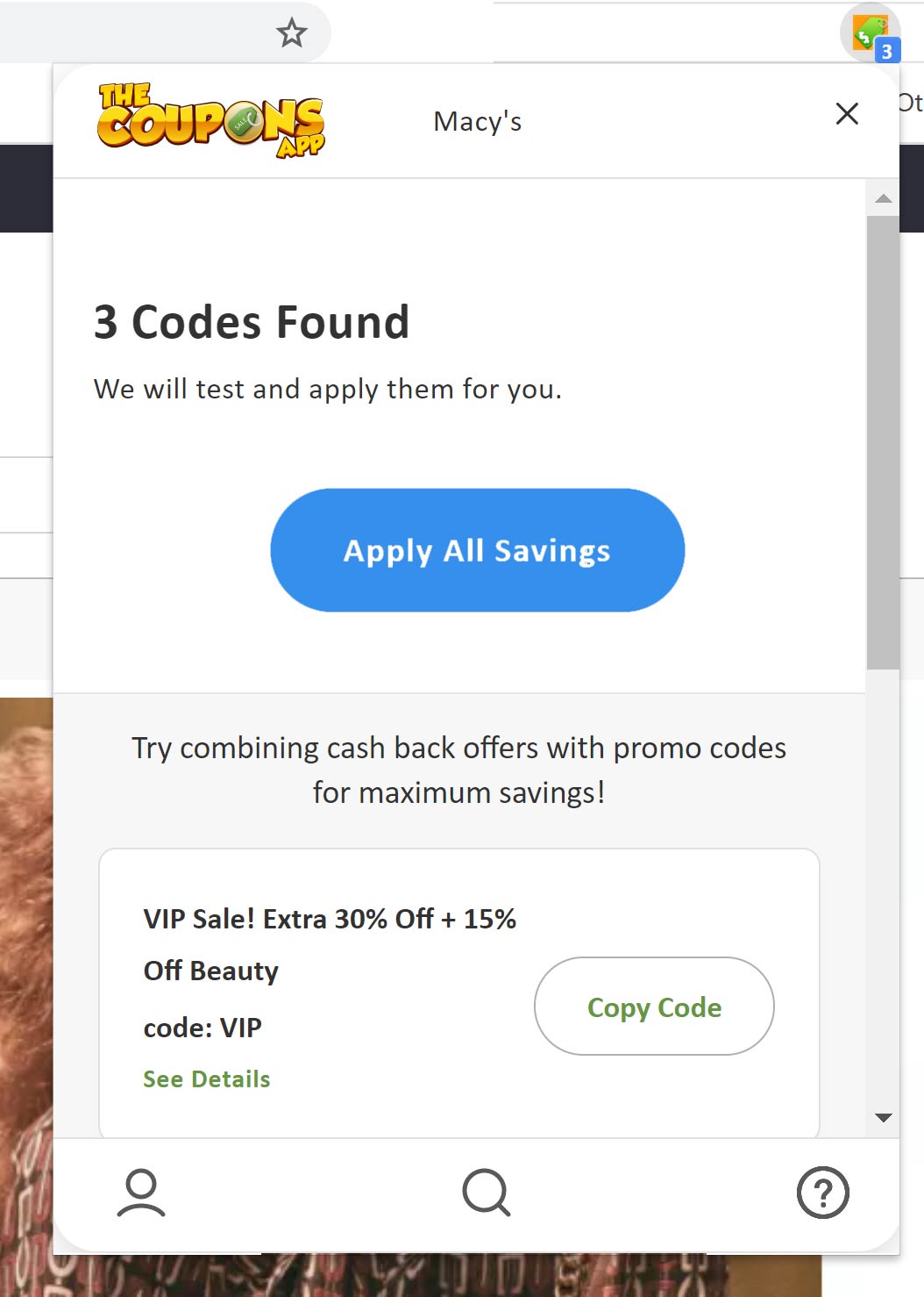The Coupons App: Automatic Promo Codes and Deals Plugin Extension