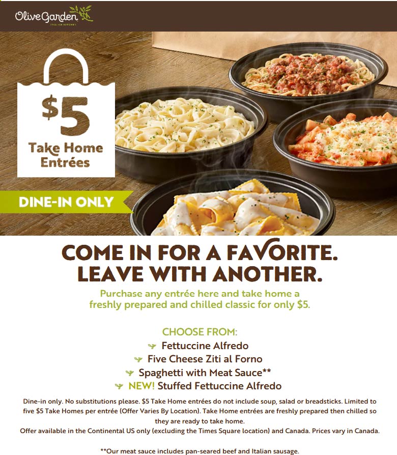 Olive Garden March 2021 Coupons And Promo Codes 