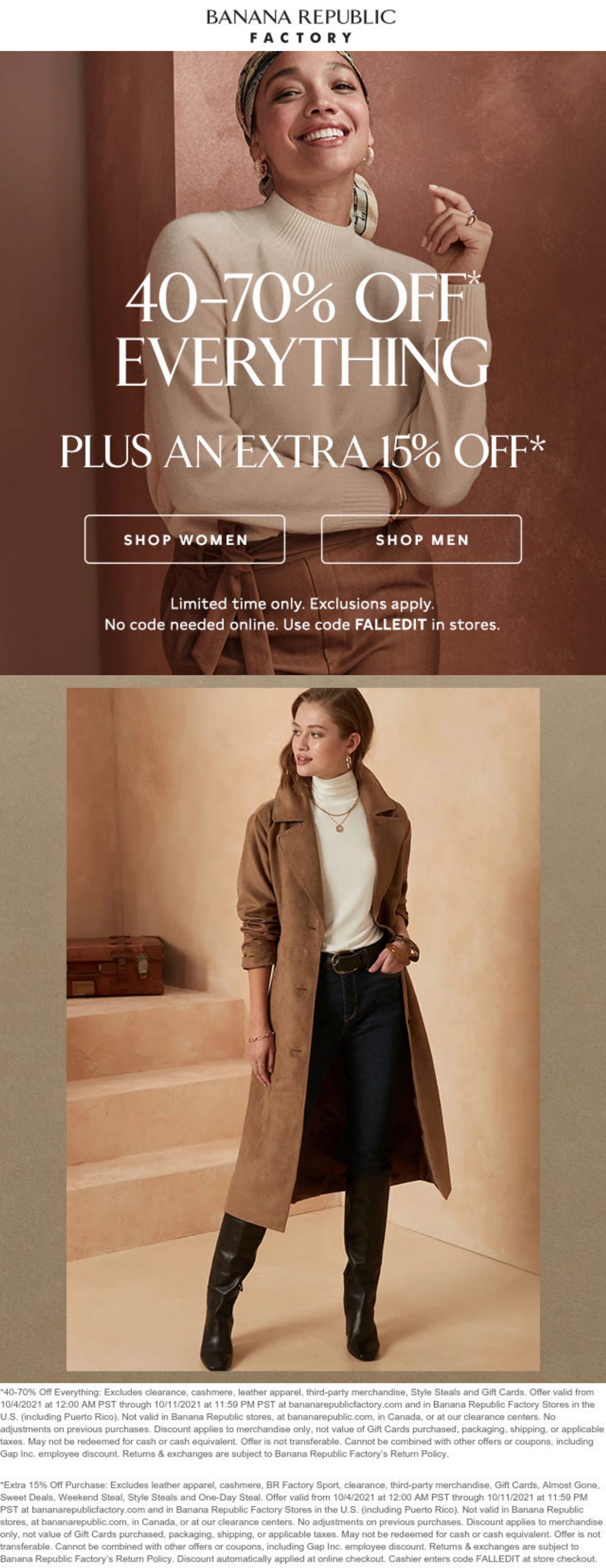 55 85 Off Everything At Banana Republic Factory Ditto Online 
