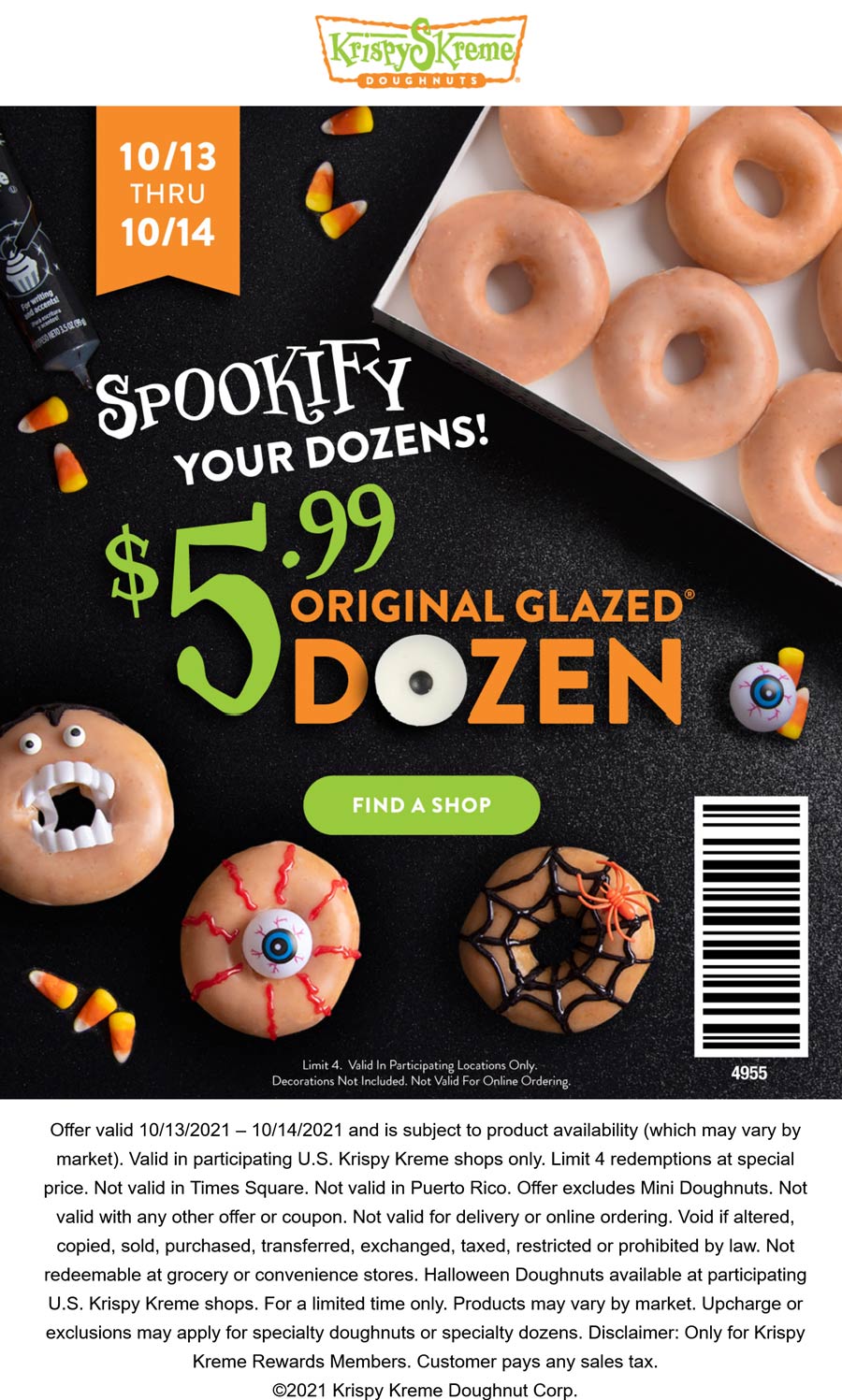 Krispy Kreme coupons & promo code for [March 2024]