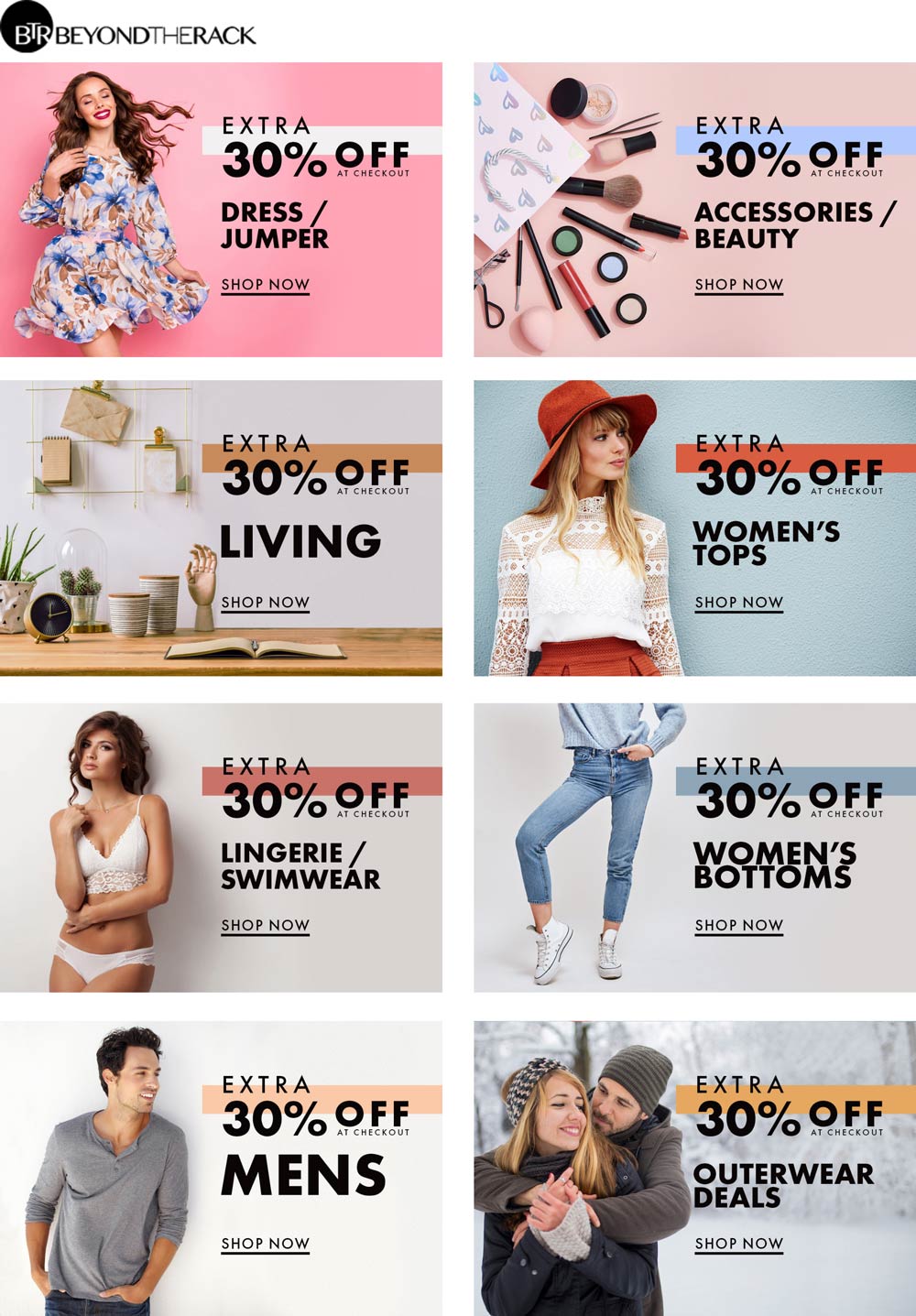 Beyond The Rack stores Coupon  Extra 30% off sale items at Beyond The Rack #beyondtherack 