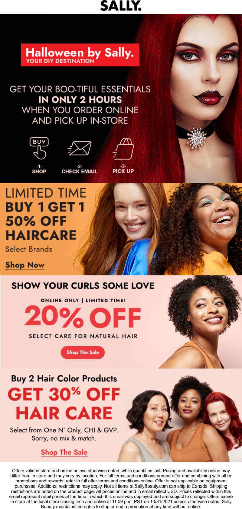 Sally stores Coupon  Second haircare 50% off & more at Sally beauty supply #sally 