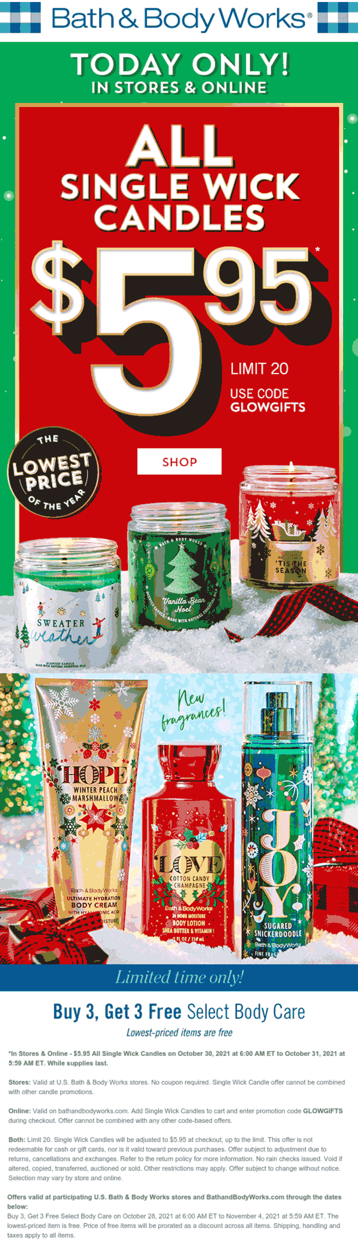 Bath & Body Works coupons & promo code for [July 2024]
