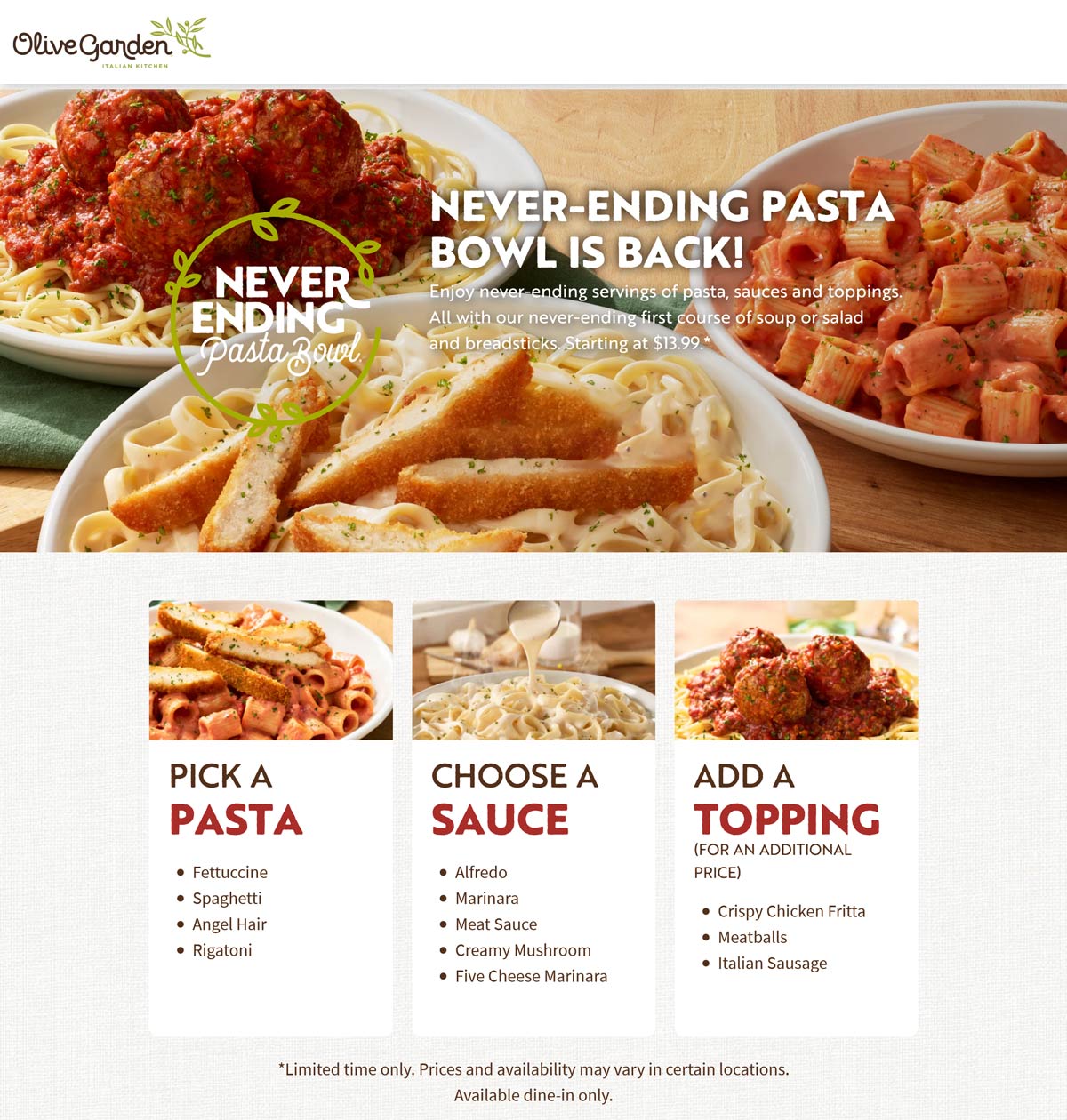 Olive Garden coupons & promo code for [February 2023]