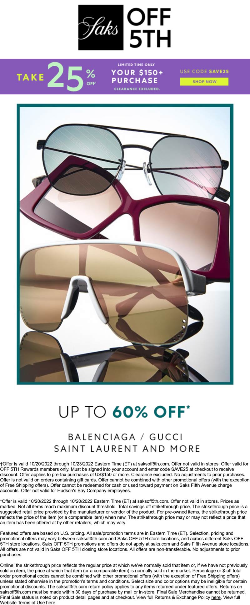 OFF 5TH coupons & promo code for July 2025