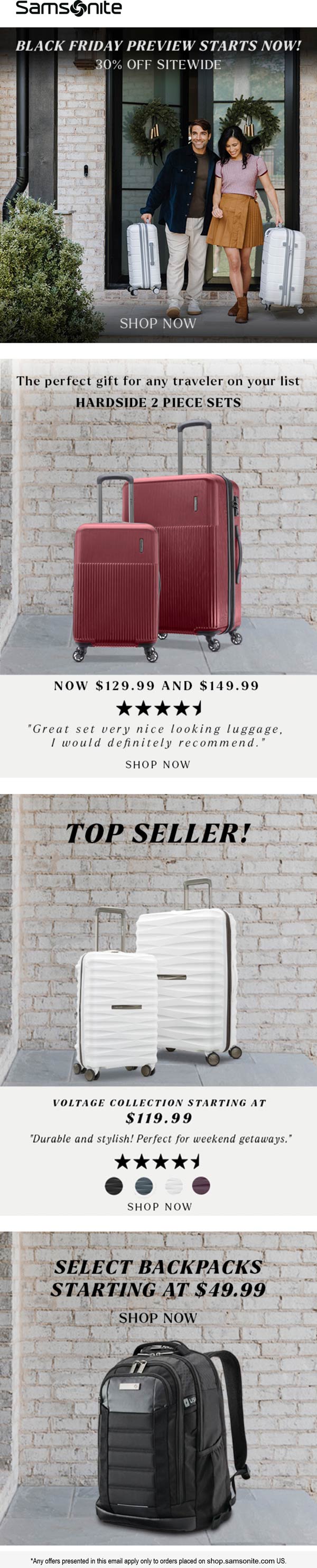 Samsonite stores Coupon  30% off everything online at Samsonite luggage & backpacks #samsonite 