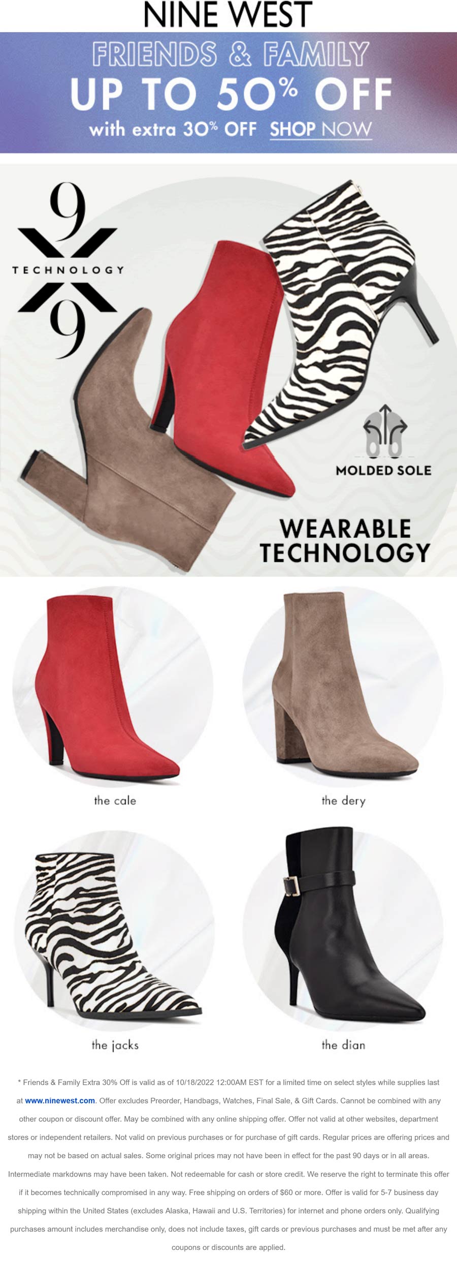 Nine West stores Coupon  Extra 30% off & more at Nine West shoes #ninewest 
