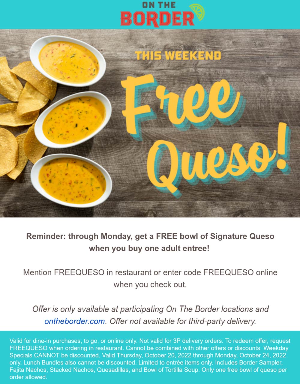On The Border coupons & promo code for [November 2022]
