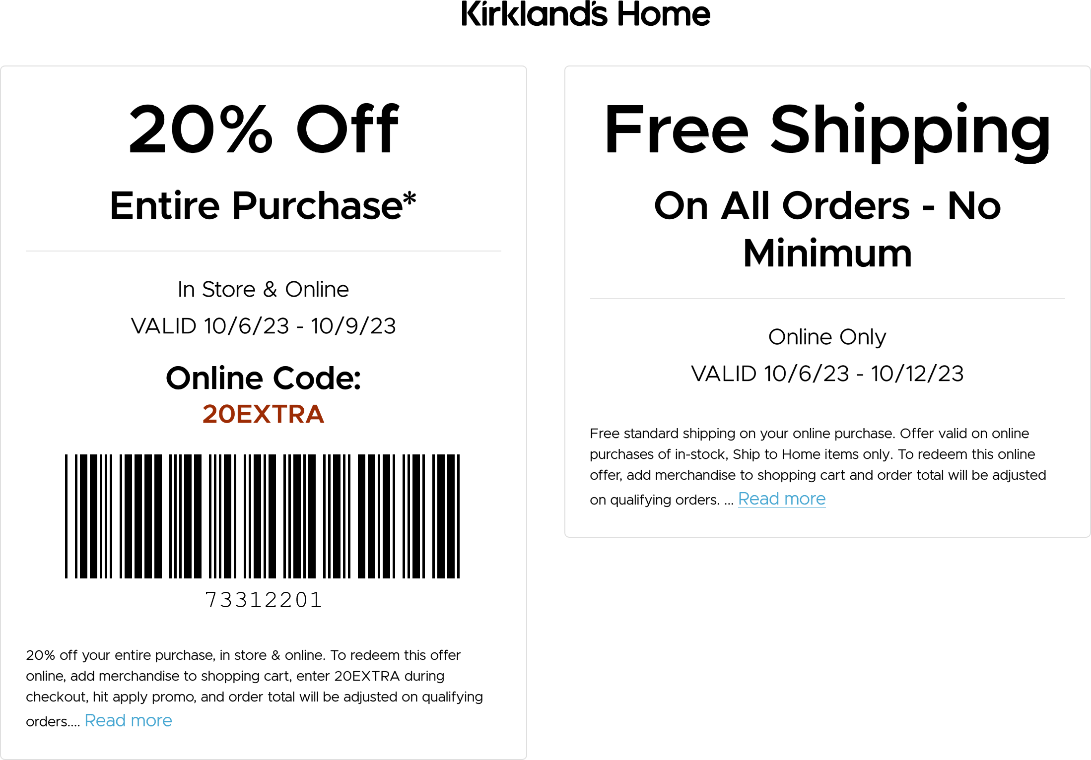 Kirklands Home coupons & promo code for July 2025