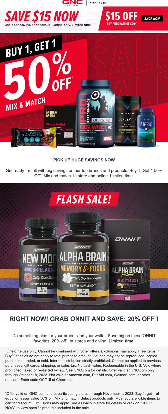 GNC coupons & promo code for [June 2025]