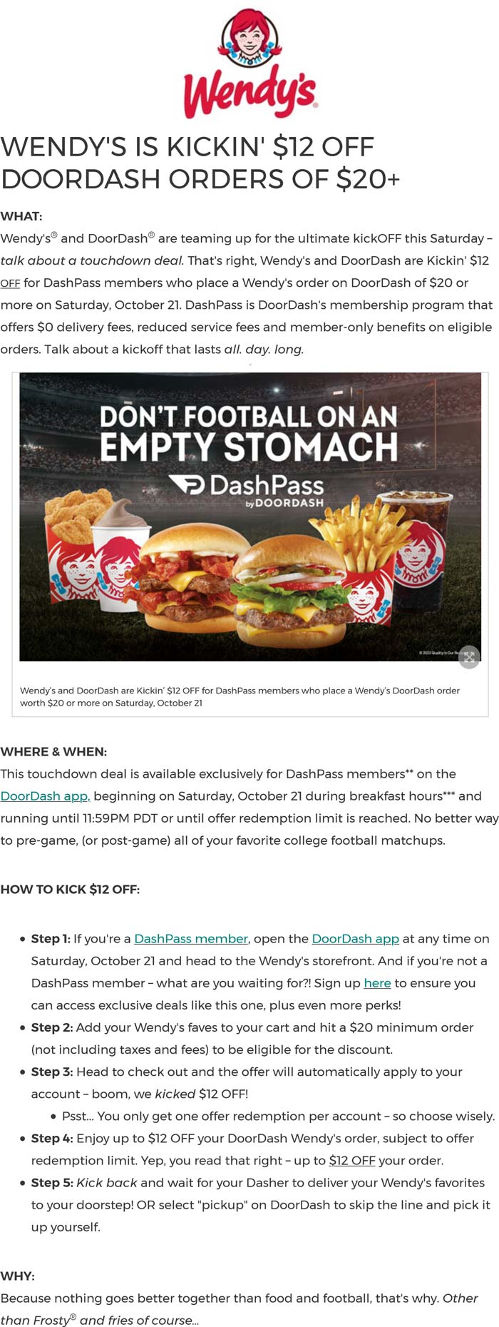 Wendys February 2024 Coupons and Promo Codes 🛒