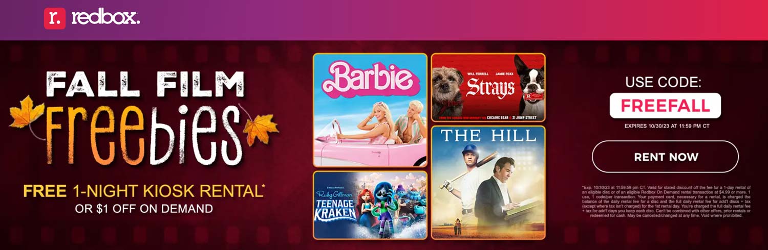 Redbox coupons & promo code for [June 2025]