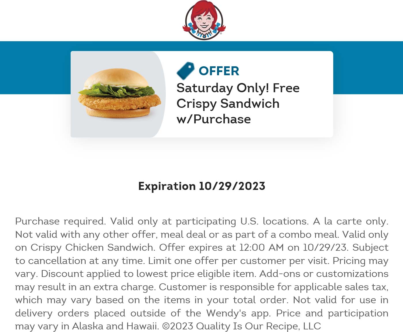 Wendys coupons & promo code for [June 2025]