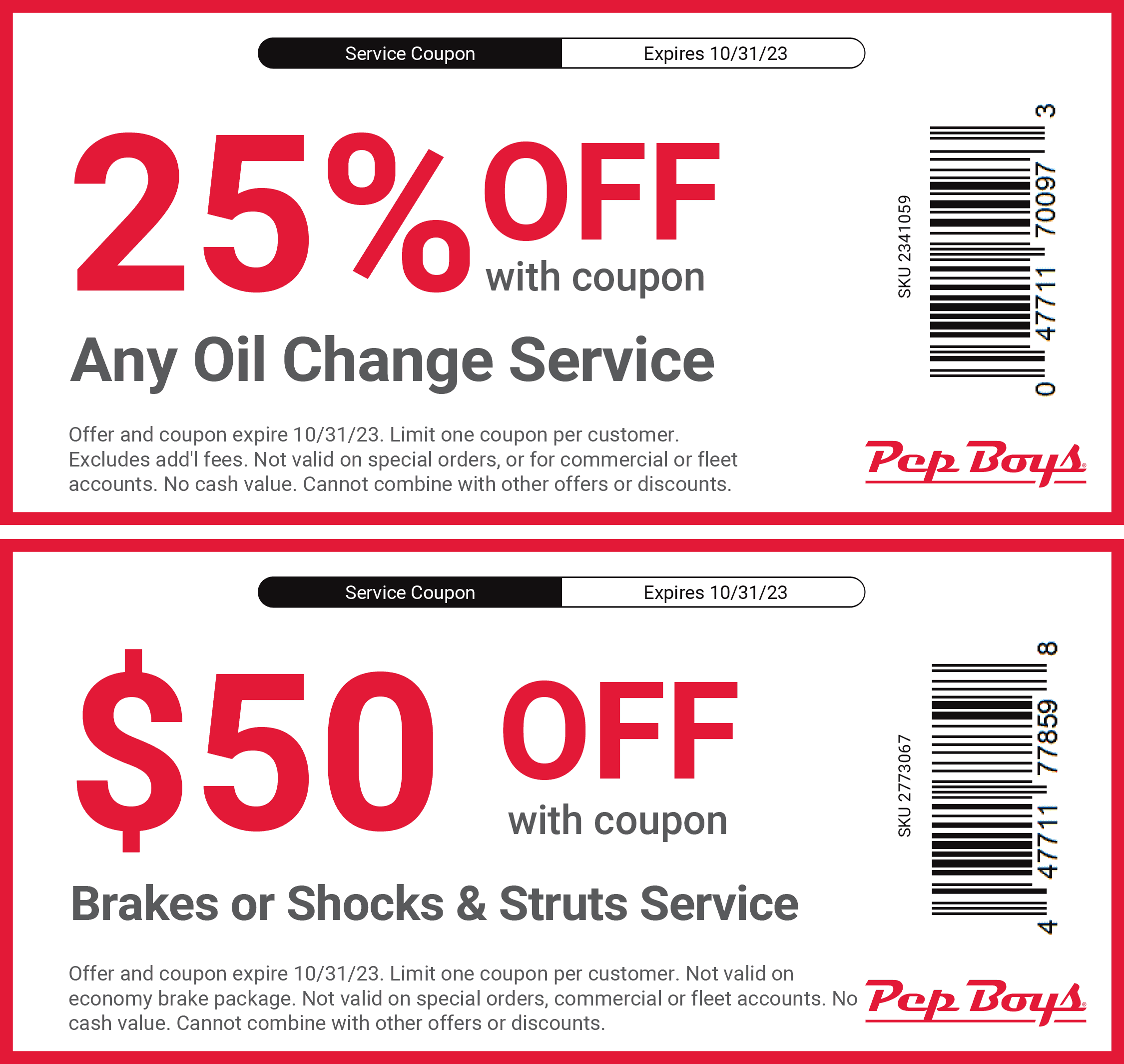 Pep Boys coupons & promo code for June 2025