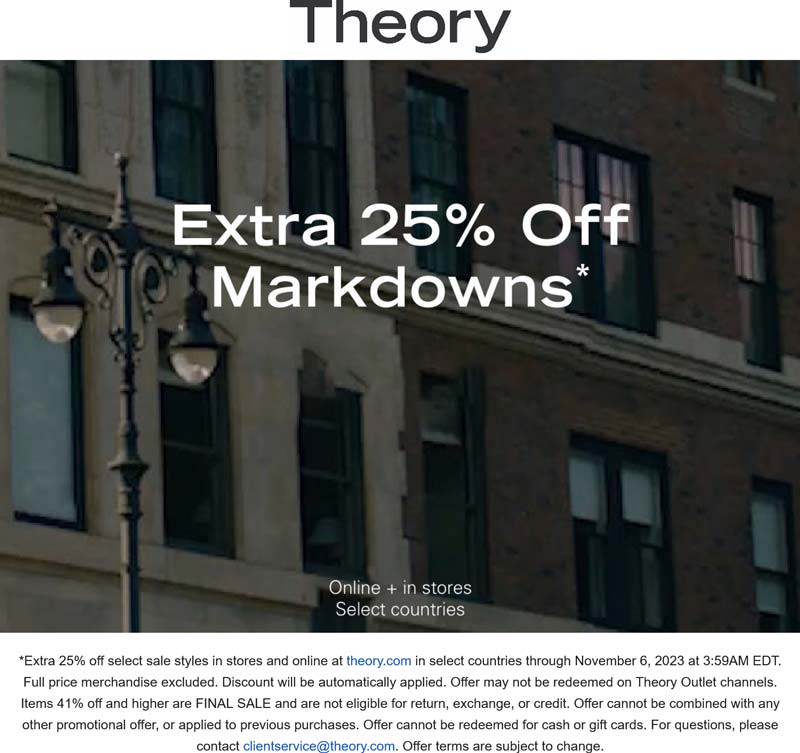 Theory coupons & promo code for [June 2025]