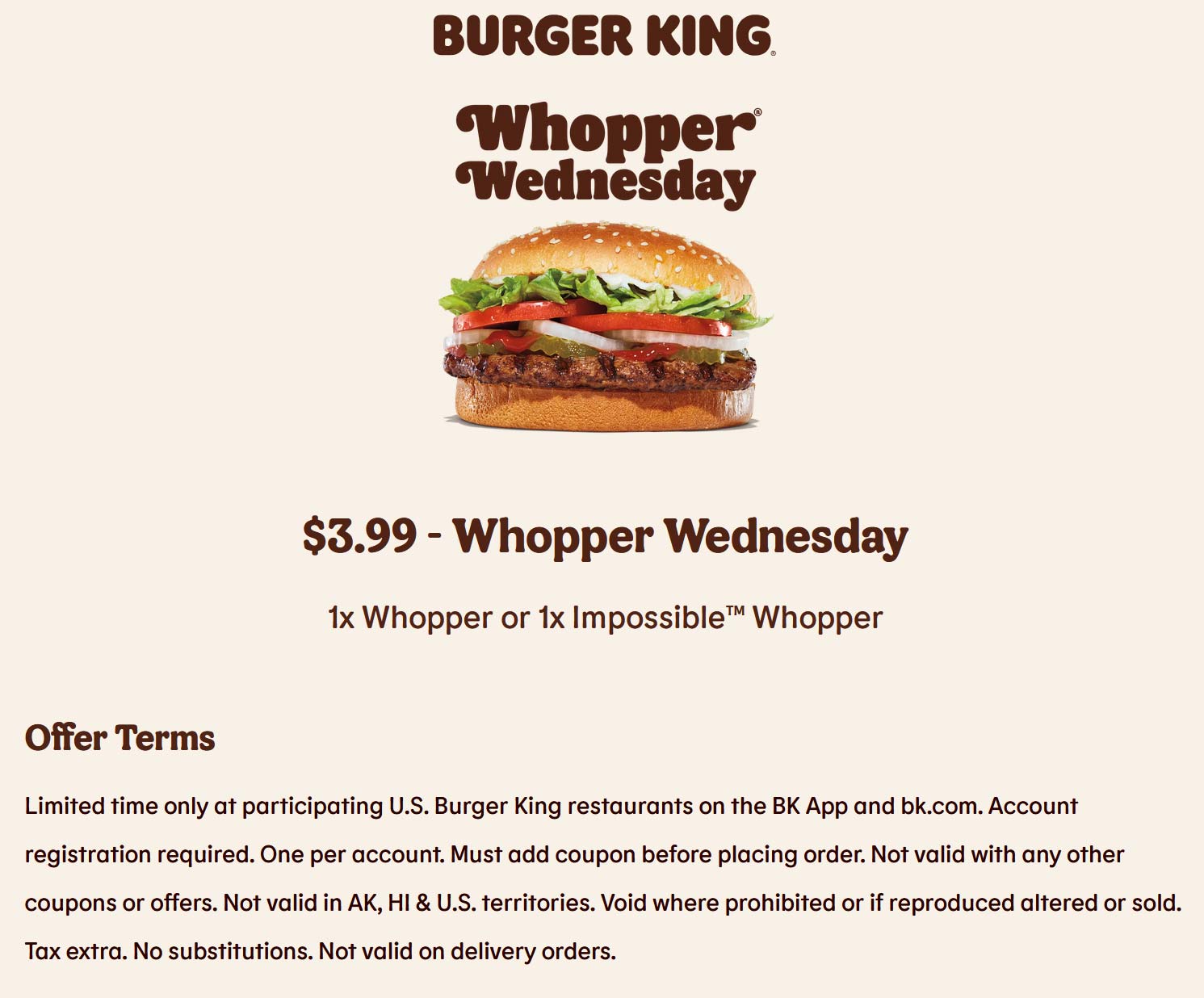 Burger King restaurants Coupon  $4 whoppers today at Burger King restaurants #burgerking 