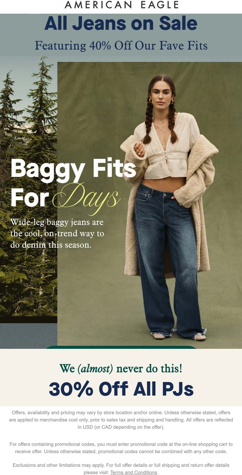 American Eagle stores Coupon  30-40% off all jeans at American Eagle #americaneagle 