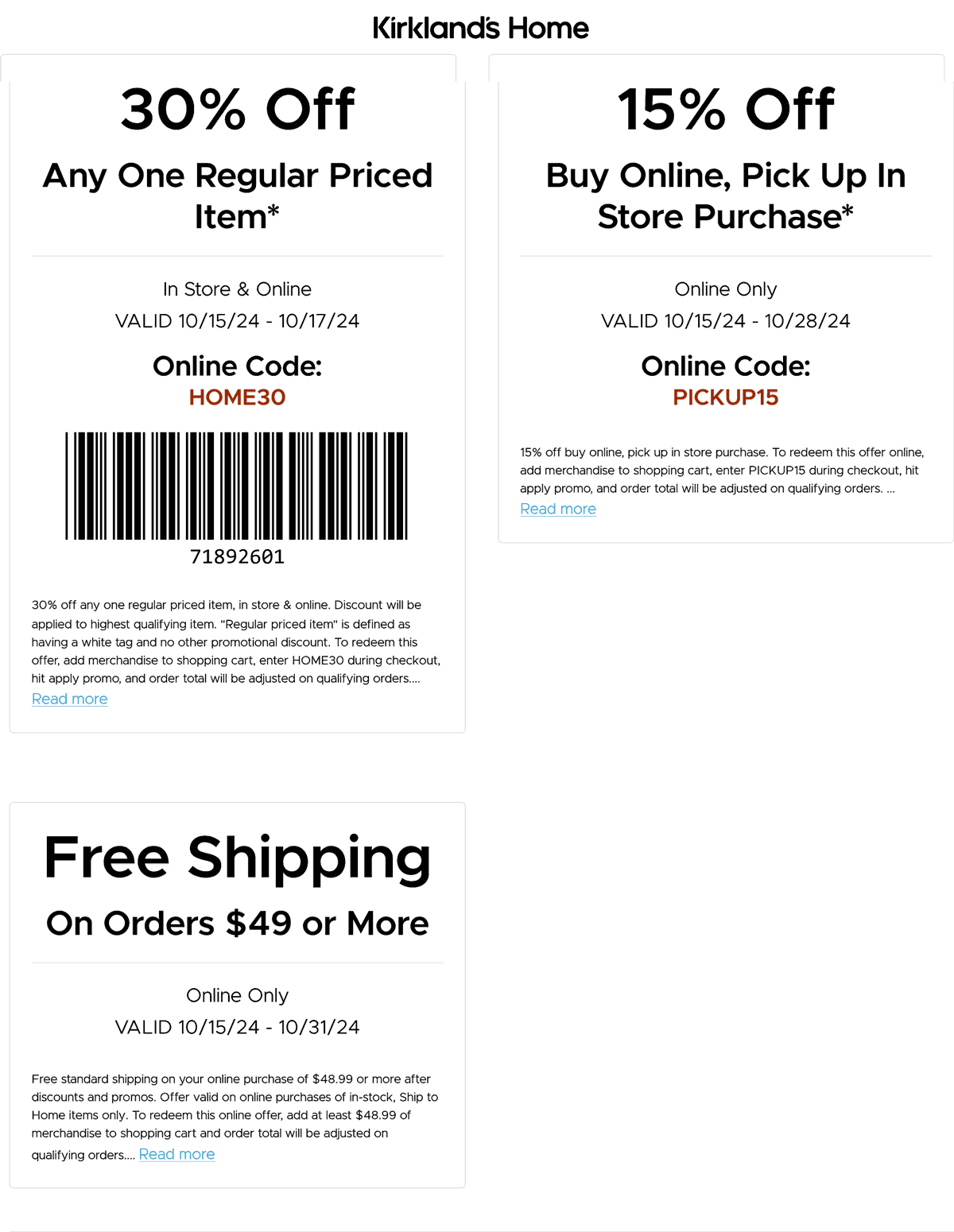 Kirklands stores Coupon  30% off a single item & more today at Kirklands, or online via promo code HOME30 #kirklands 