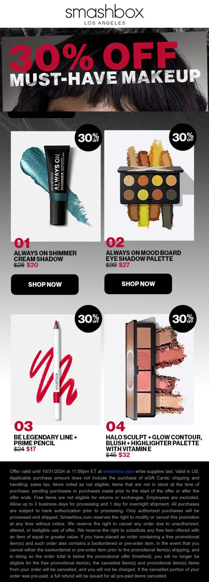 Smashbox stores Coupon  30% off today at Smashbox #smashbox 