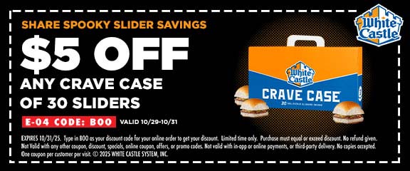 White Castle coupons & promo code for October 2025